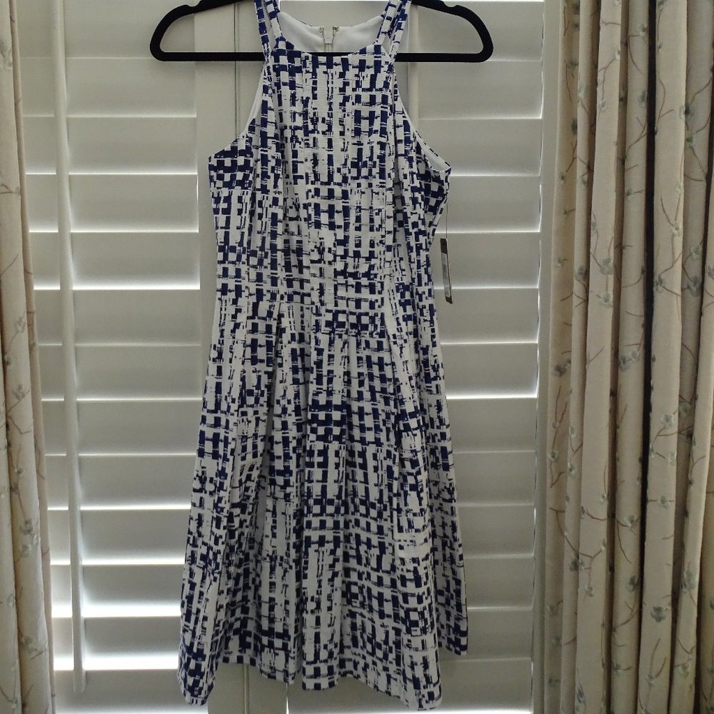 Guess Navy and White Dress NWT